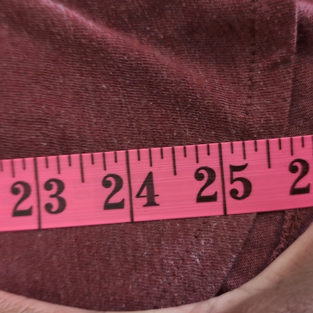 Lucky Brand| Dusk Rose Scoop Neck Short Sleeved T-shirt Polyester Cotton Blend - Picture 4 of 11